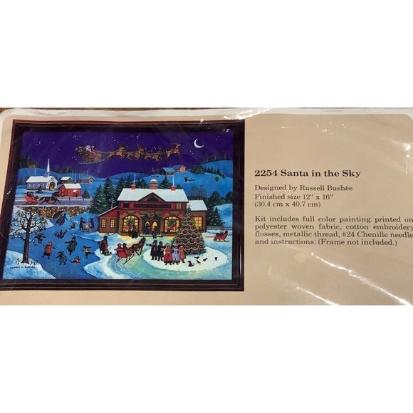 Vintage 1987 The Creative Circle 2254 and 2325 Christmas embroidery kits - Picture 3 of 7